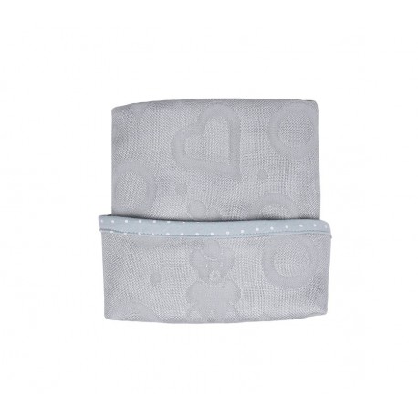 LULLALOVE SupeRRO Newborn Swaddle aus 100% Bambusviskose 70x70cm - GRAU