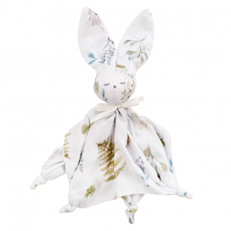 SAMIBOO - DouDou Schmusehäschen aus 100 % Bambus + Silver Plus Protection - FOREST