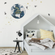 DEKORNIK hochwertige Wandsticker Gr. S MY LITTLE WORLD COSMOS