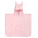 SAMIBOO Häschen Poncho aus 100% Bambusfrotee 60x50cm - ROSA