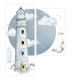 DEKORNIK hochwertige Wandsticker Gr. M Lighthouse Porticello
