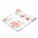 QBANA MAMA Swaddledecke aus 100% Bambusmusselin 120x120cm - BLOOM REVIVAL