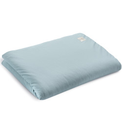 YOSOY- Bettdecke aus 100% Eco Baumwolljersey mit "FÜLLUNG" 100x75cm - BLUE WATER